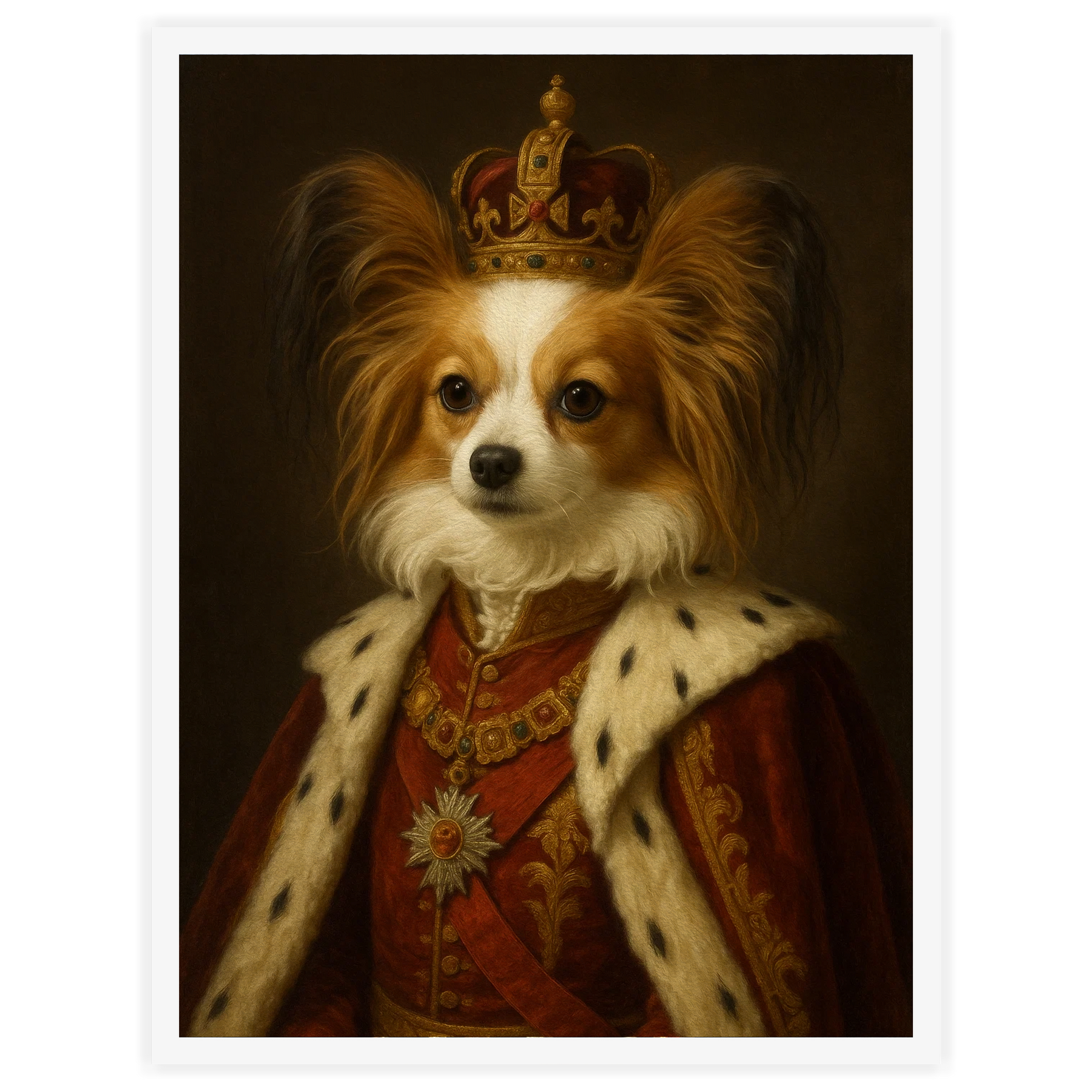 Majestät - Persönliches, individuelles Vintage-Haustierportrait