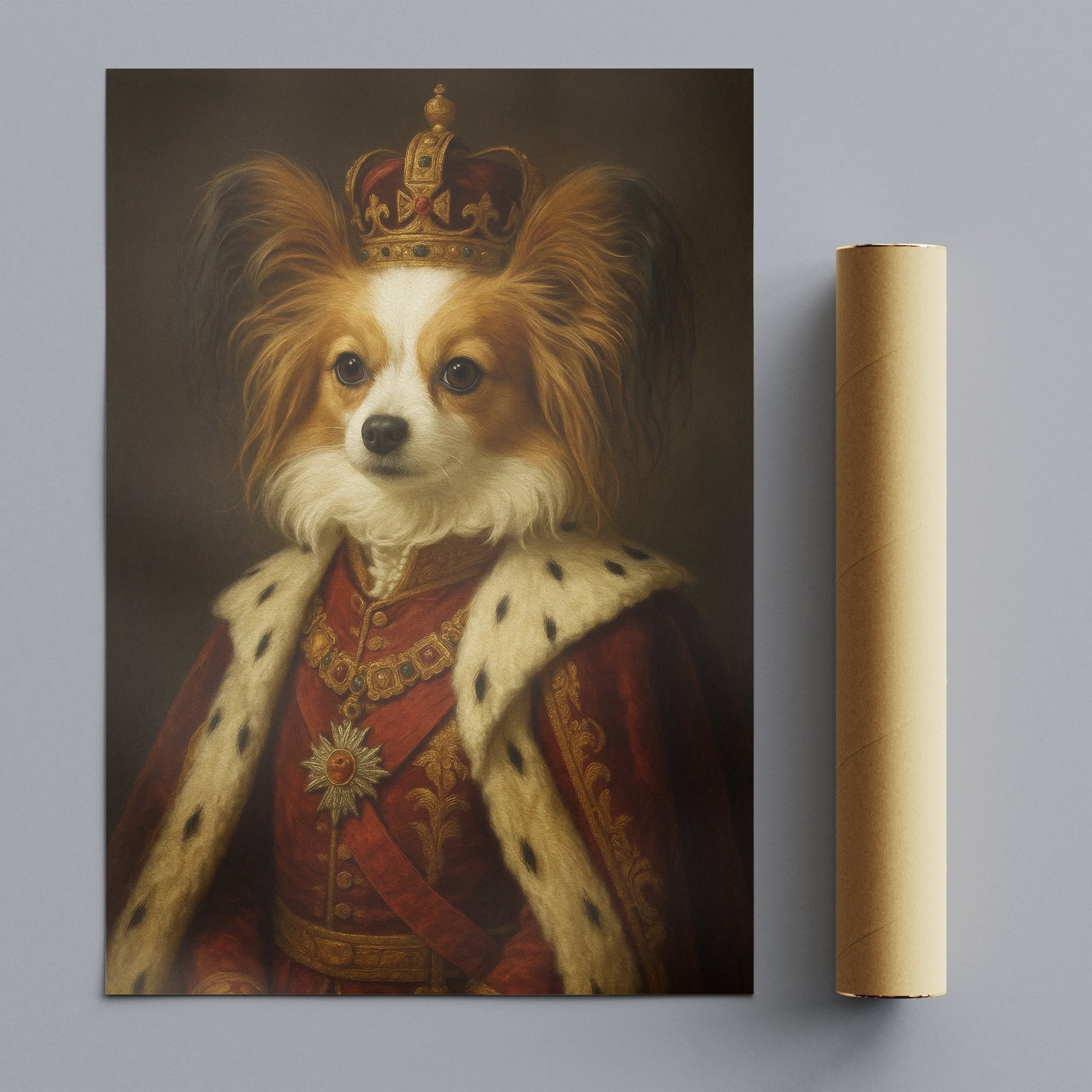 Majestät - Persönliches, individuelles Vintage-Haustierportrait
