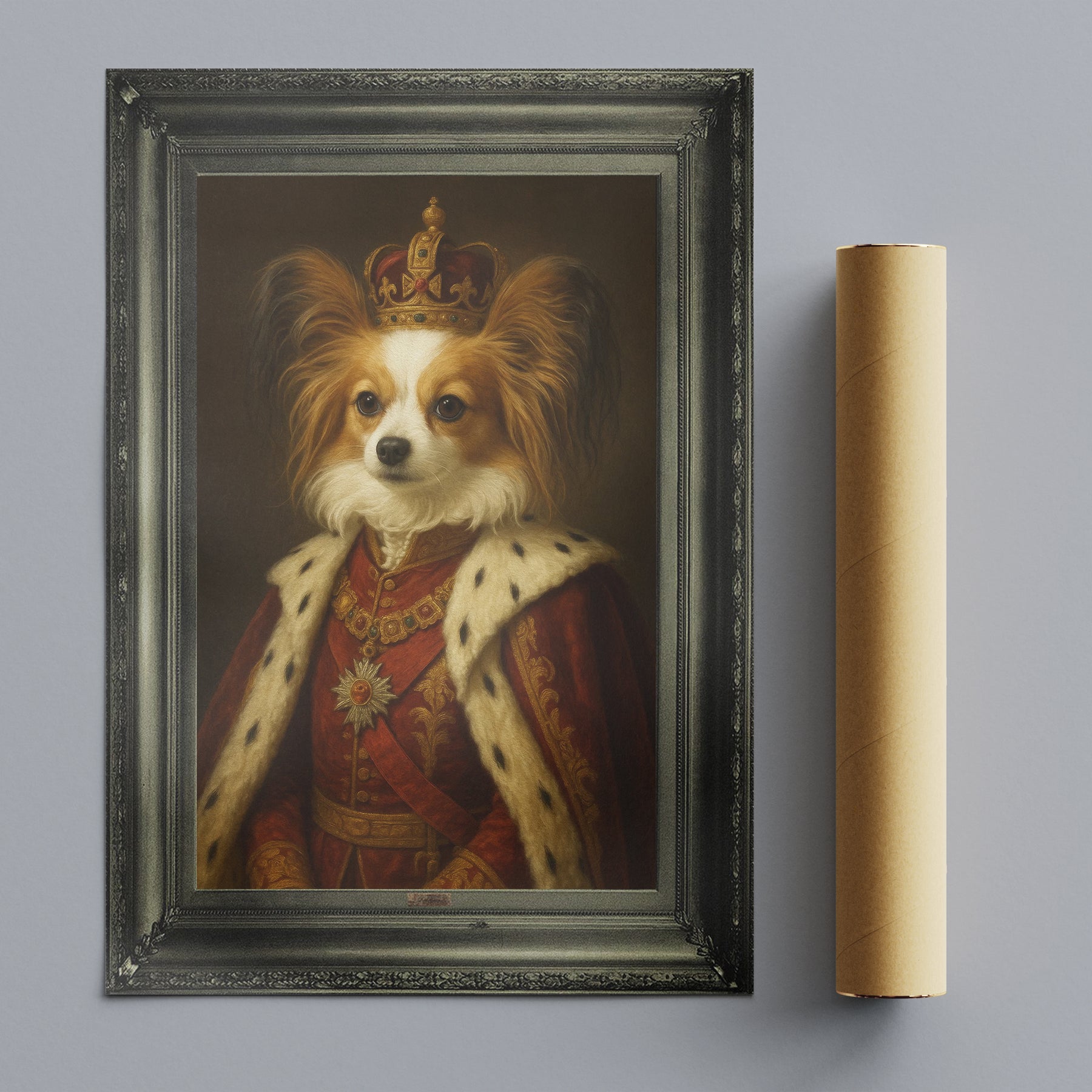 Majestät - Persönliches, individuelles Vintage-Haustierportrait