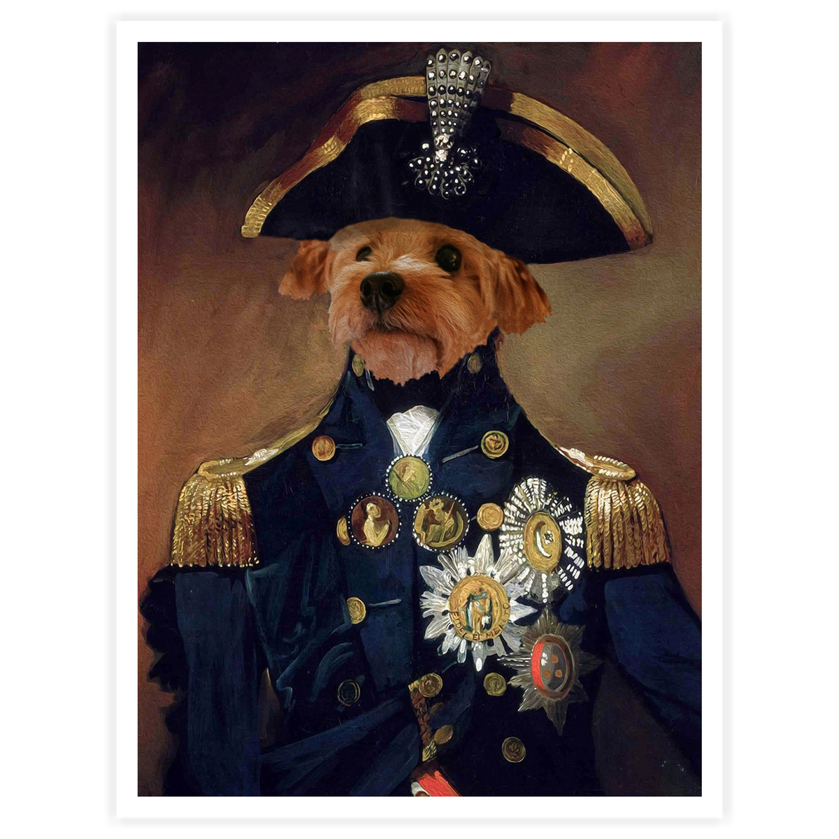 Admiral - Personal Custom Vintage Pet Portrait
