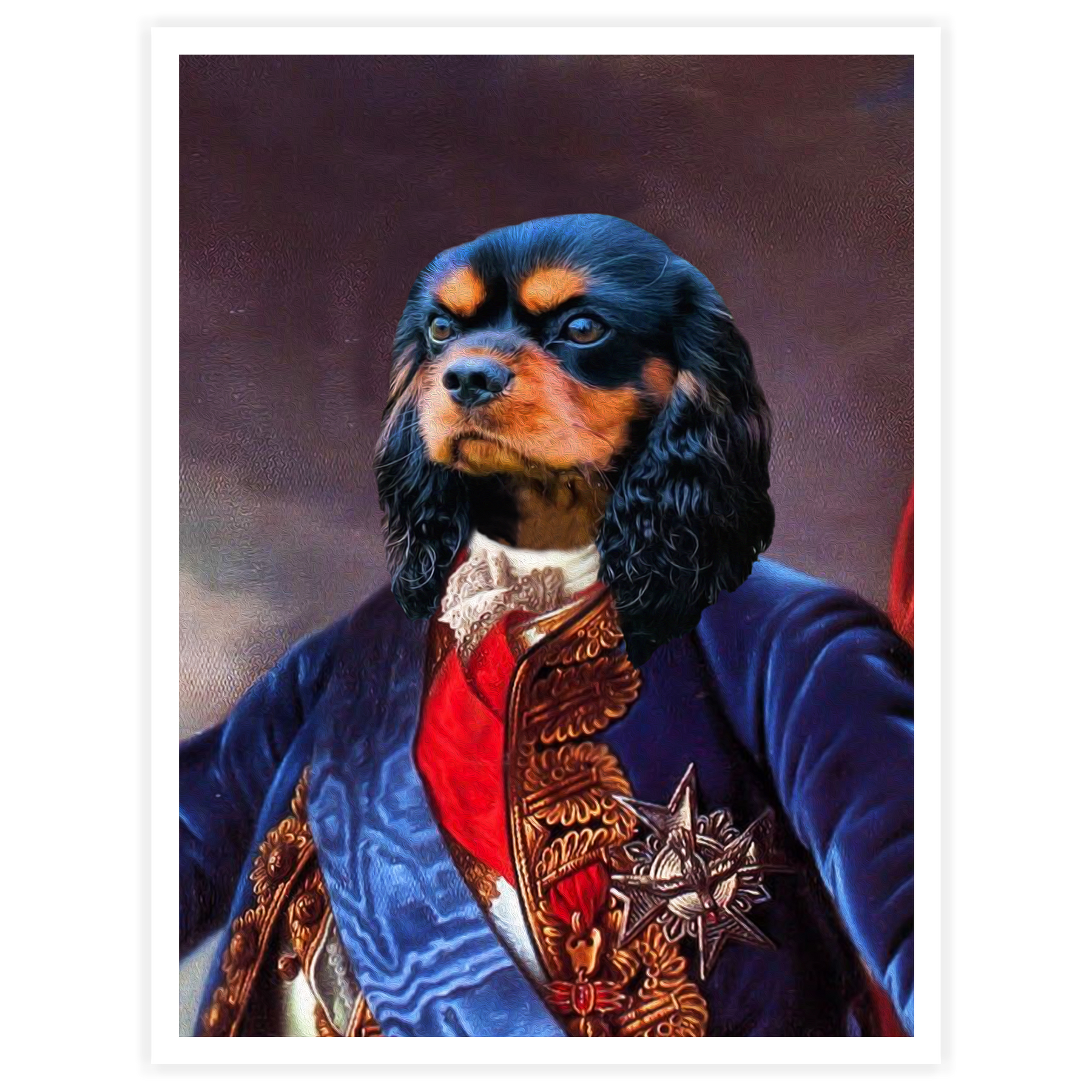 Aristocrate - Portrait d’animal vintage personnalisé personnel