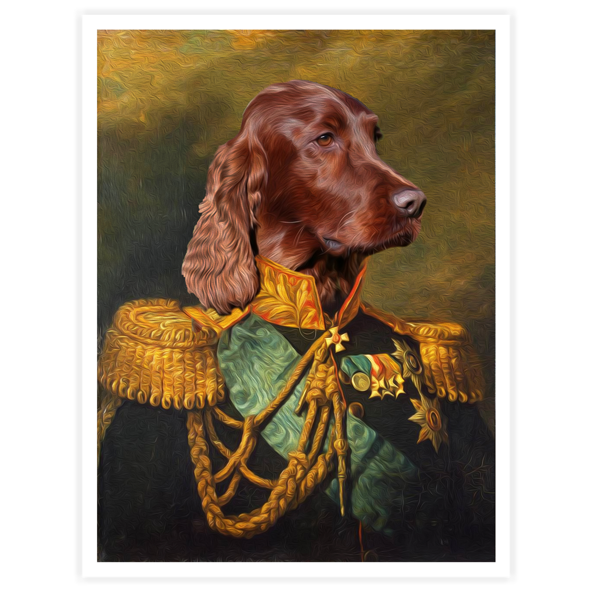 Colonel - Personal Custom Vintage Pet Portrait
