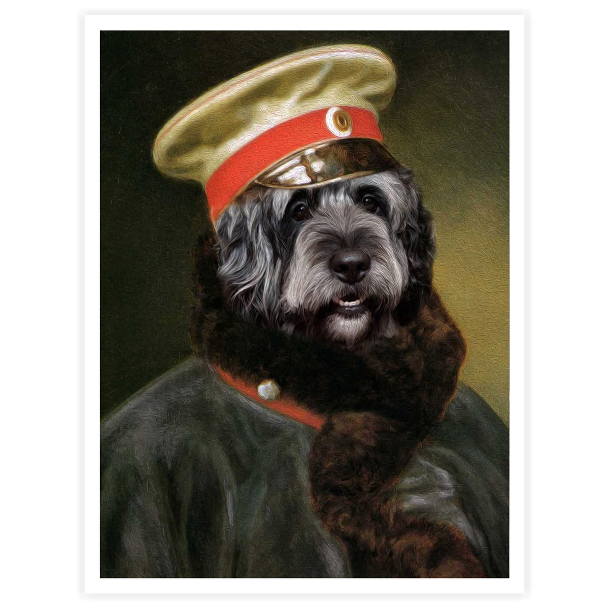 Comrade - Personal Custom Vintage Pet Portrait