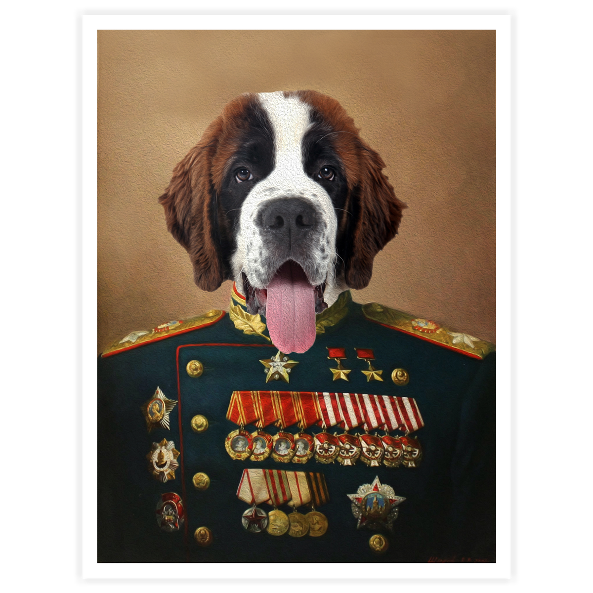 General - Personal Custom Vintage Pet Portrait