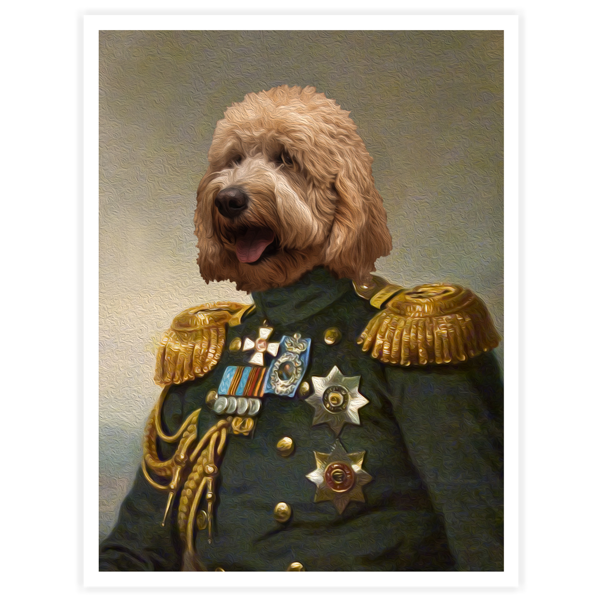 Lieutenant - Personal Custom Vintage Pet Portrait