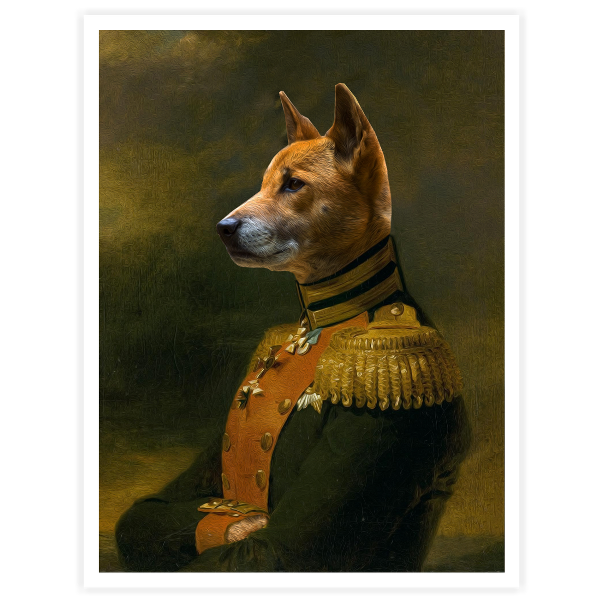 Major - Personal Custom Vintage Pet Portrait