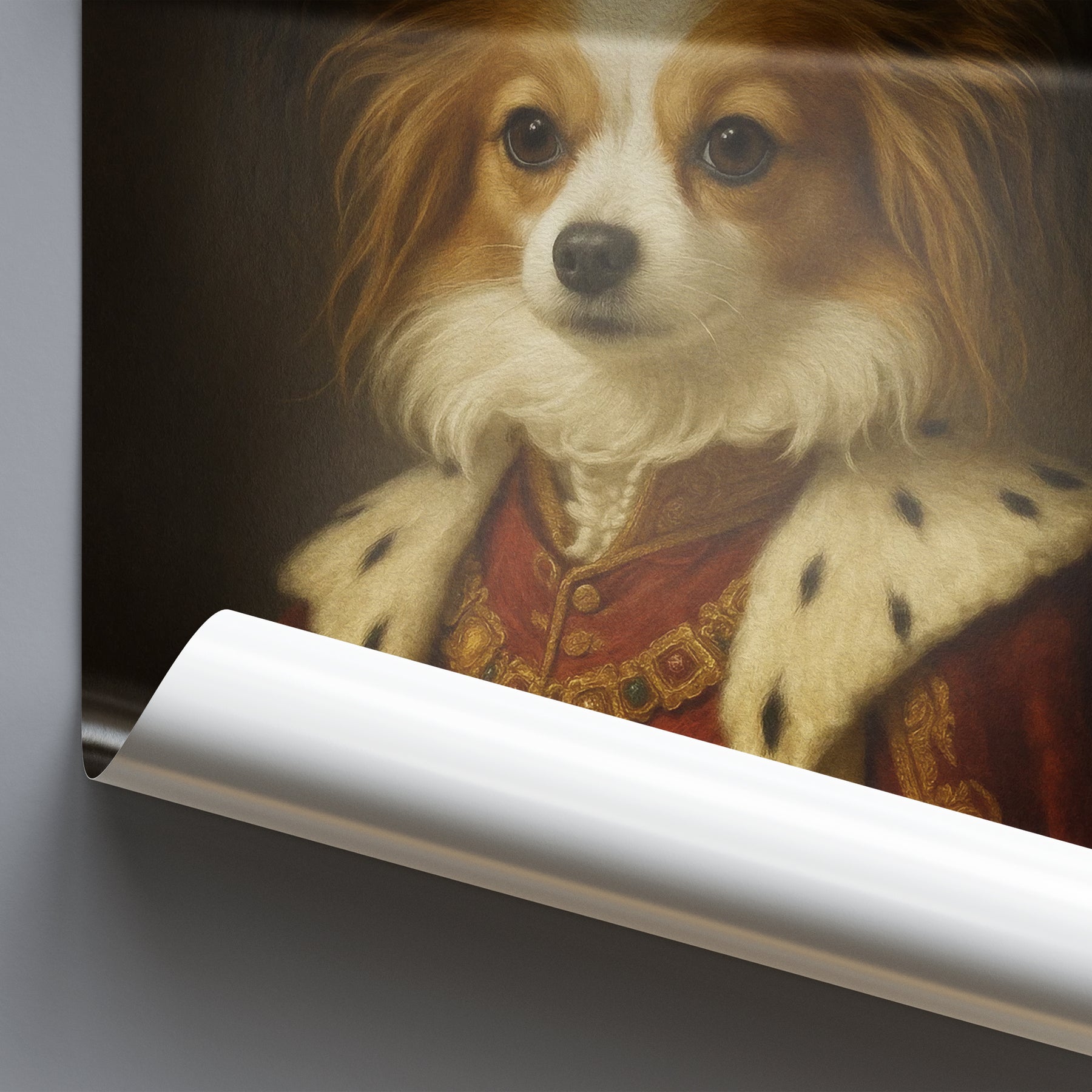 Majestät - Persönliches, individuelles Vintage-Haustierportrait