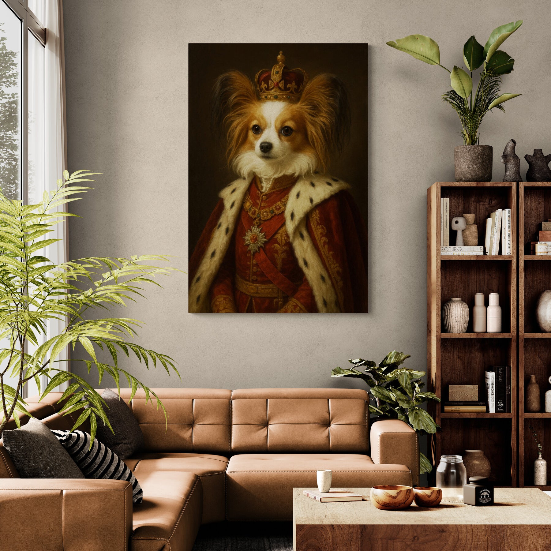 Majestät - Persönliches, individuelles Vintage-Haustierportrait