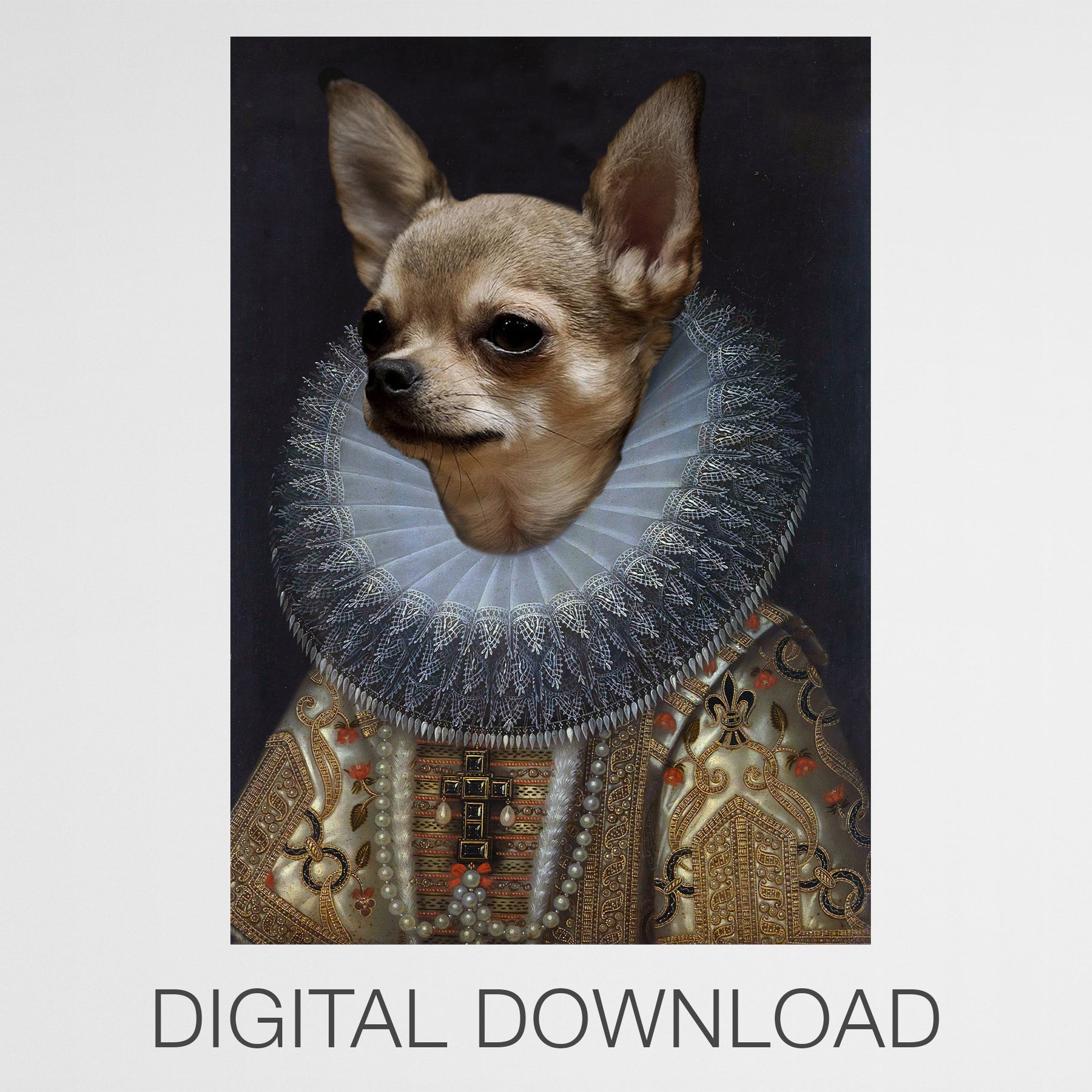 Empress - Personal Custom Vintage Pet Portrait