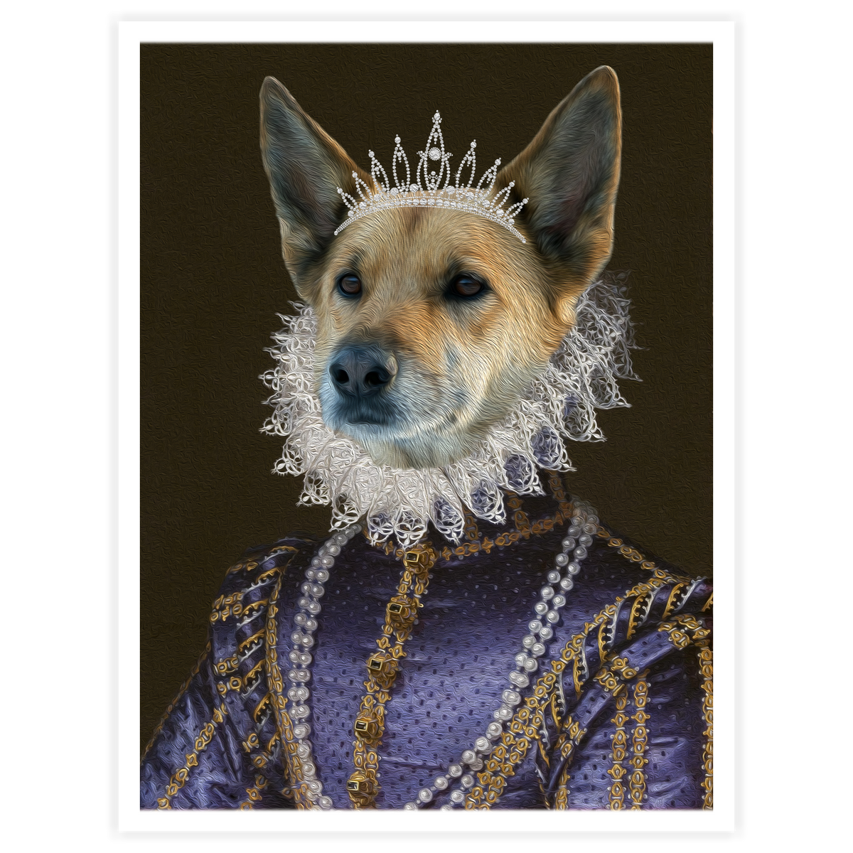 Dame - Personal Custom Vintage Pet Portrait