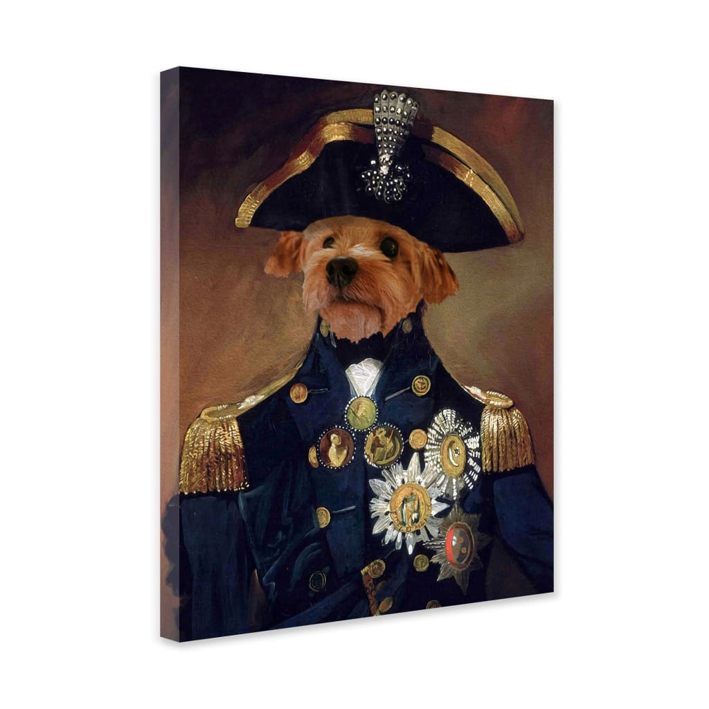Admiral - Personal Custom Vintage Pet Portrait - Wrapped 