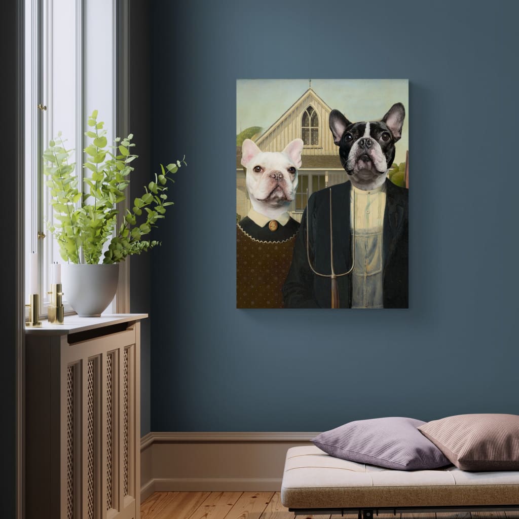 American Gothic - Personal Custom Vintage Pet Portrait