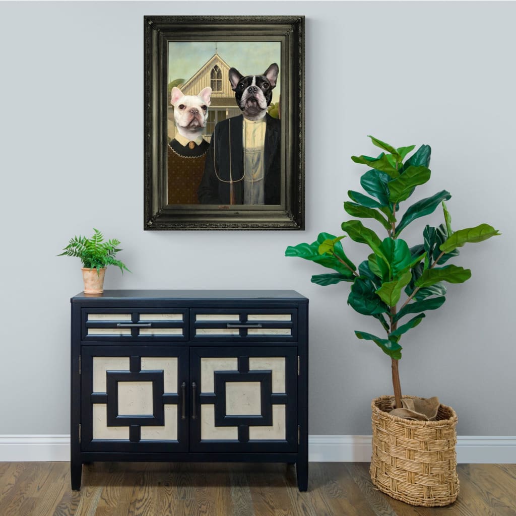 American Gothic - Personal Custom Vintage Pet Portrait