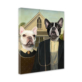 American Gothic - Personal Custom Vintage Pet Portrait -