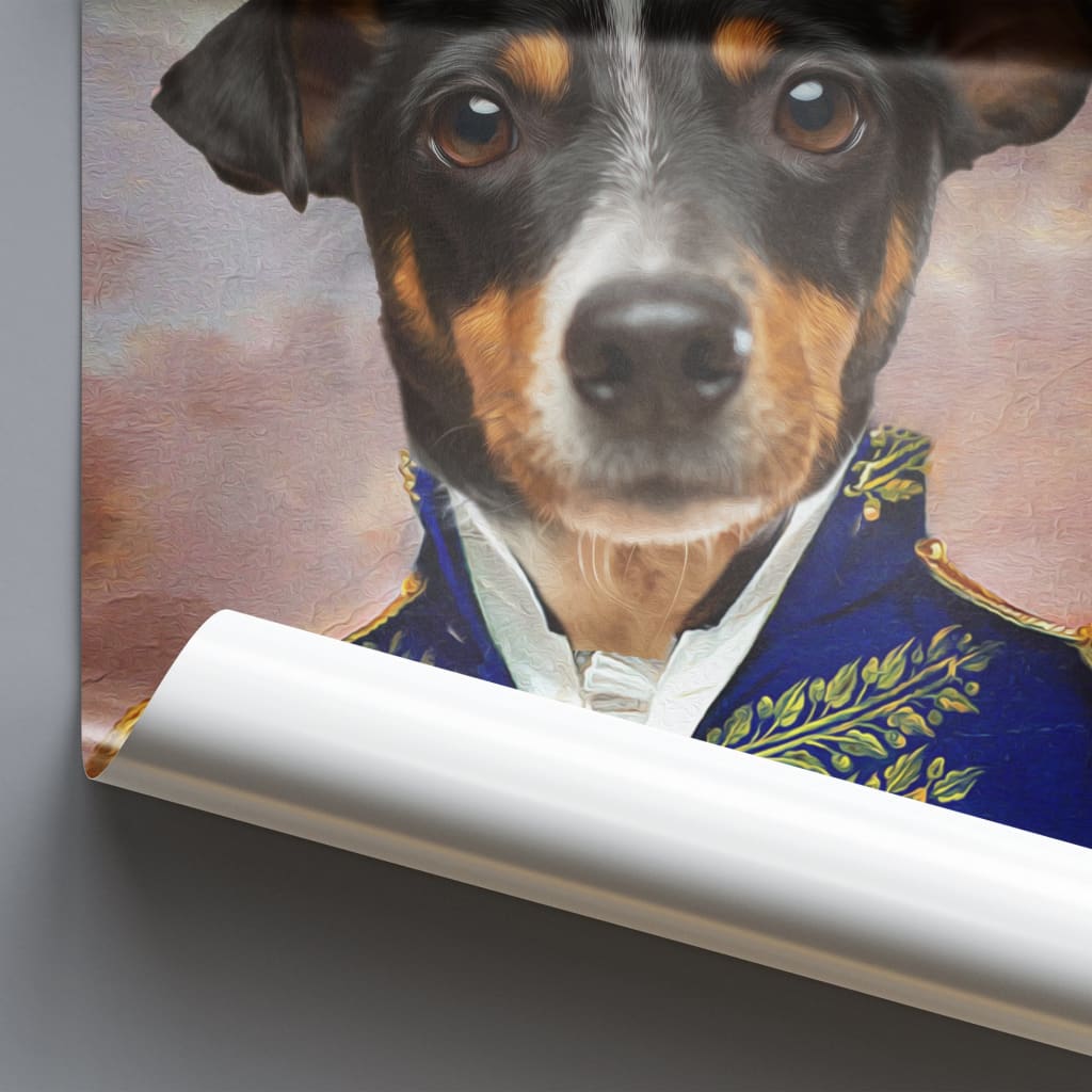 Baron - Personal Custom Vintage Pet Portrait - Photo /