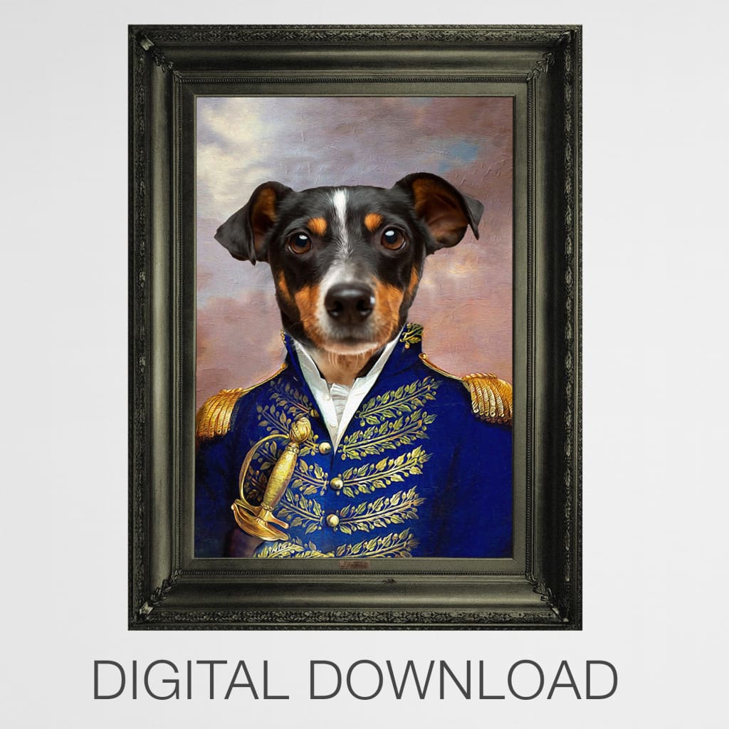 Baron - Personal Custom Vintage Pet Portrait
