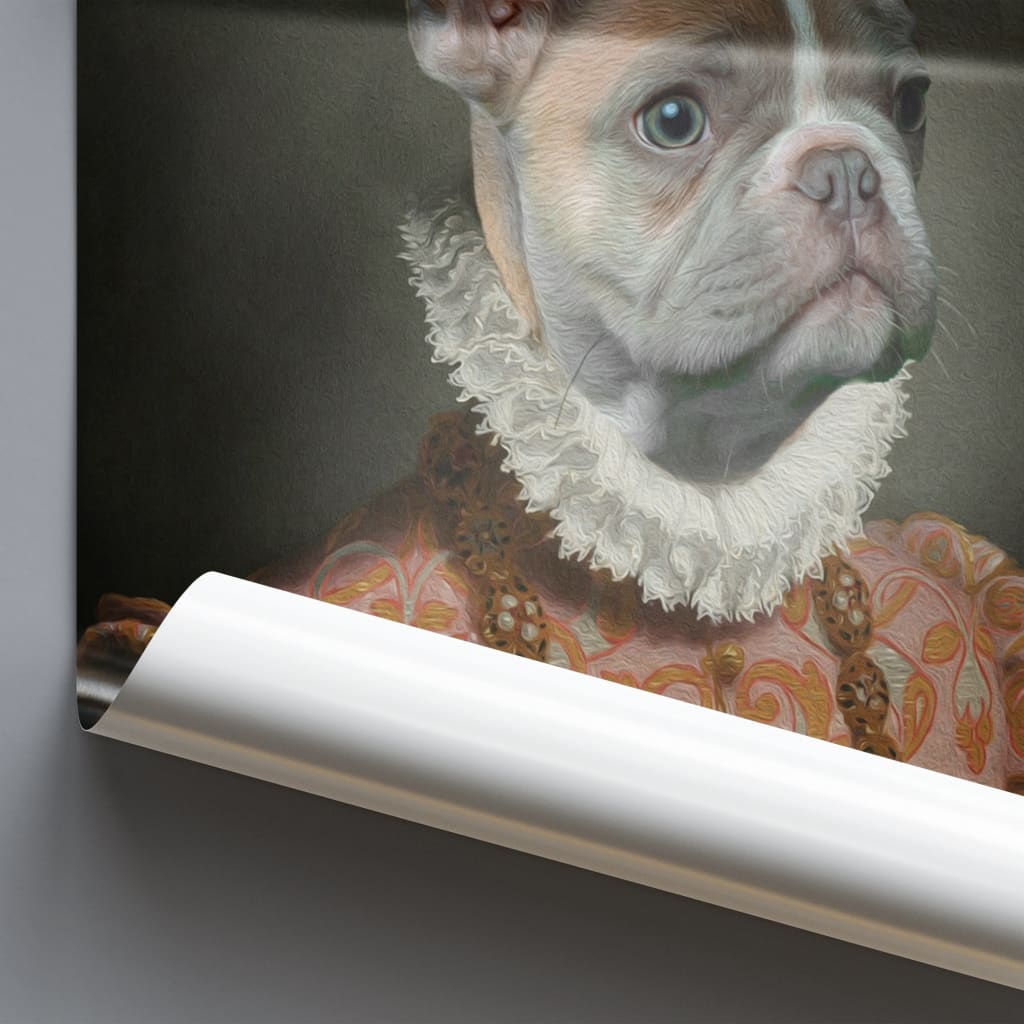 Baroness - Personal Custom Vintage Pet Portrait - Photo /