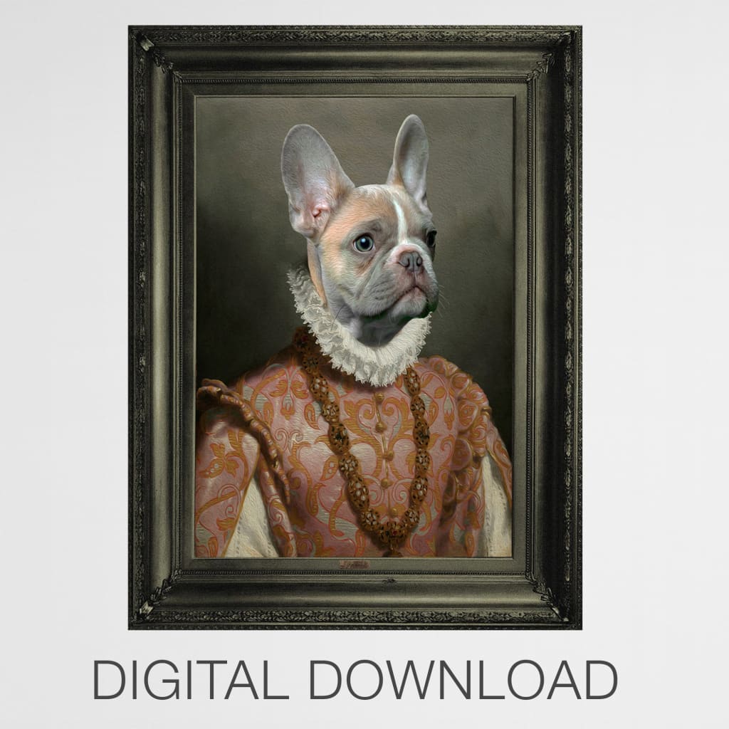 Baroness - Personal Custom Vintage Pet Portrait