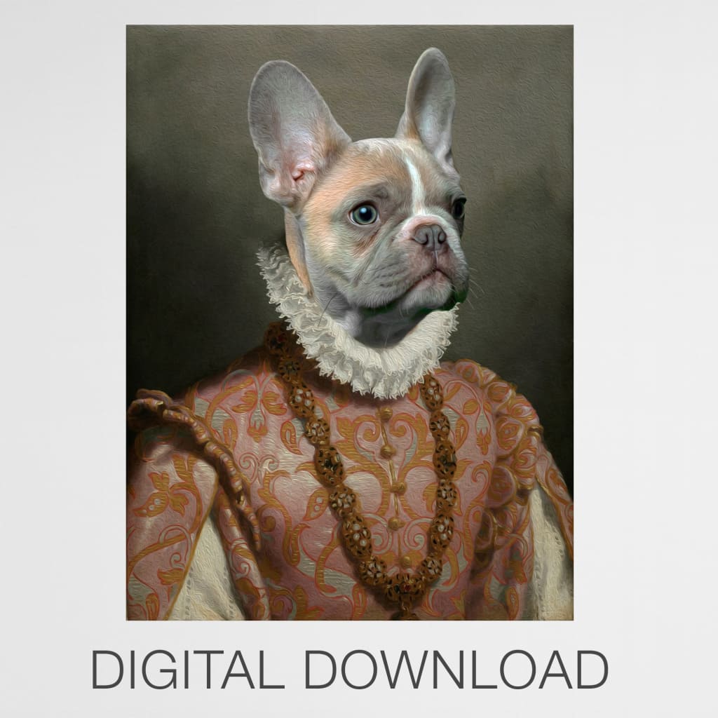 Baroness - Personal Custom Vintage Pet Portrait