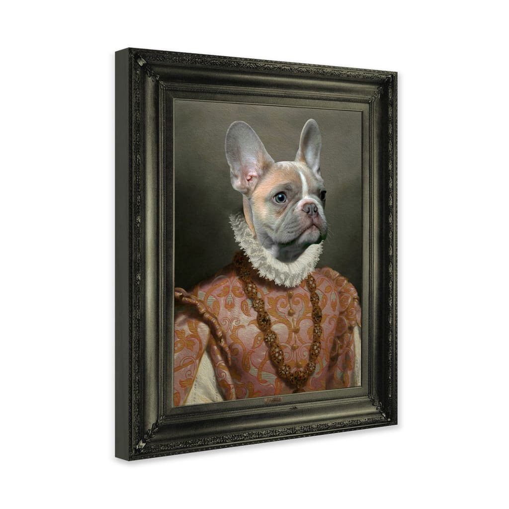 Baroness - Personal Custom Vintage Pet Portrait - Wrapped