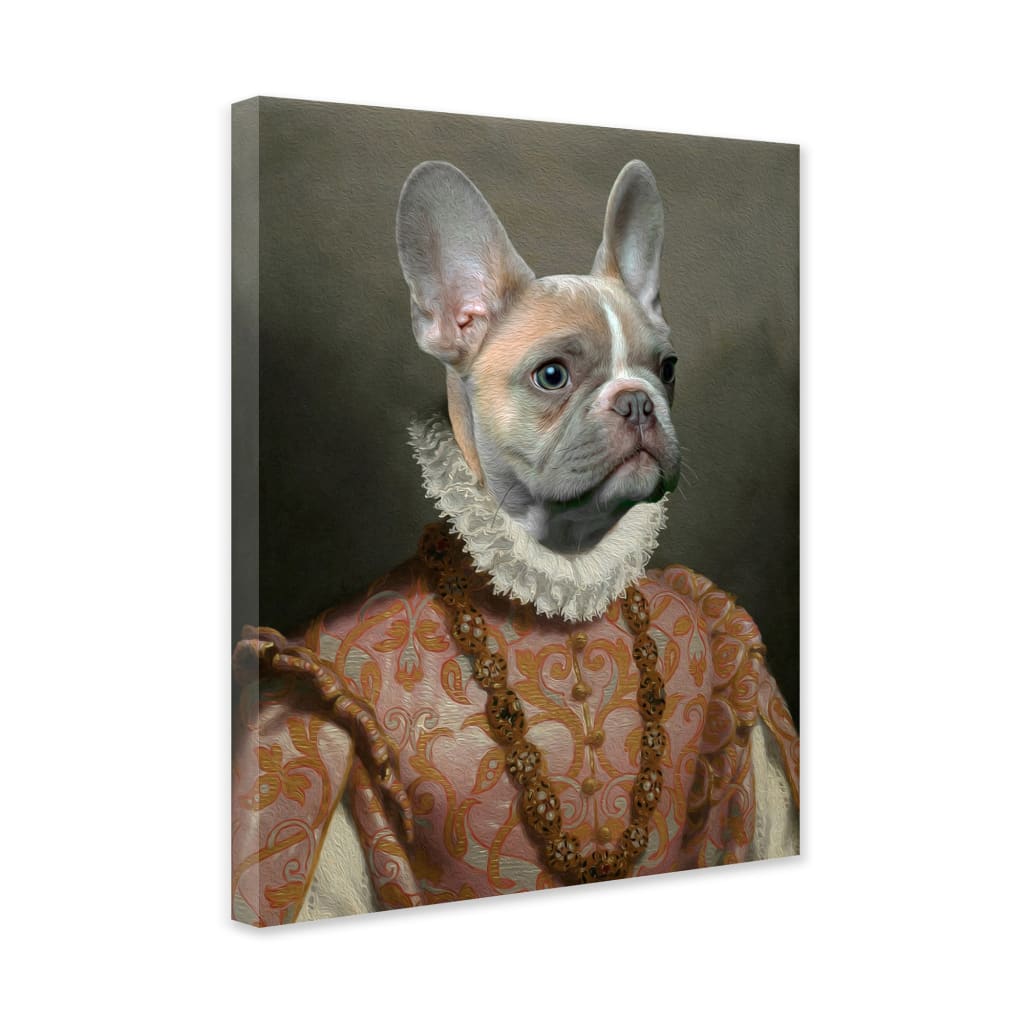 Baroness - Personal Custom Vintage Pet Portrait - Wrapped 