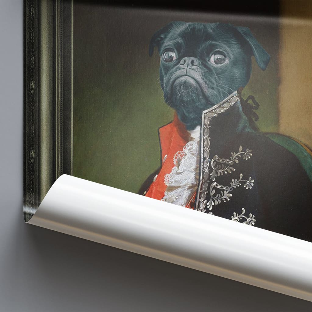 Bombadier - Personal Custom Vintage Pet Portrait - Photo /