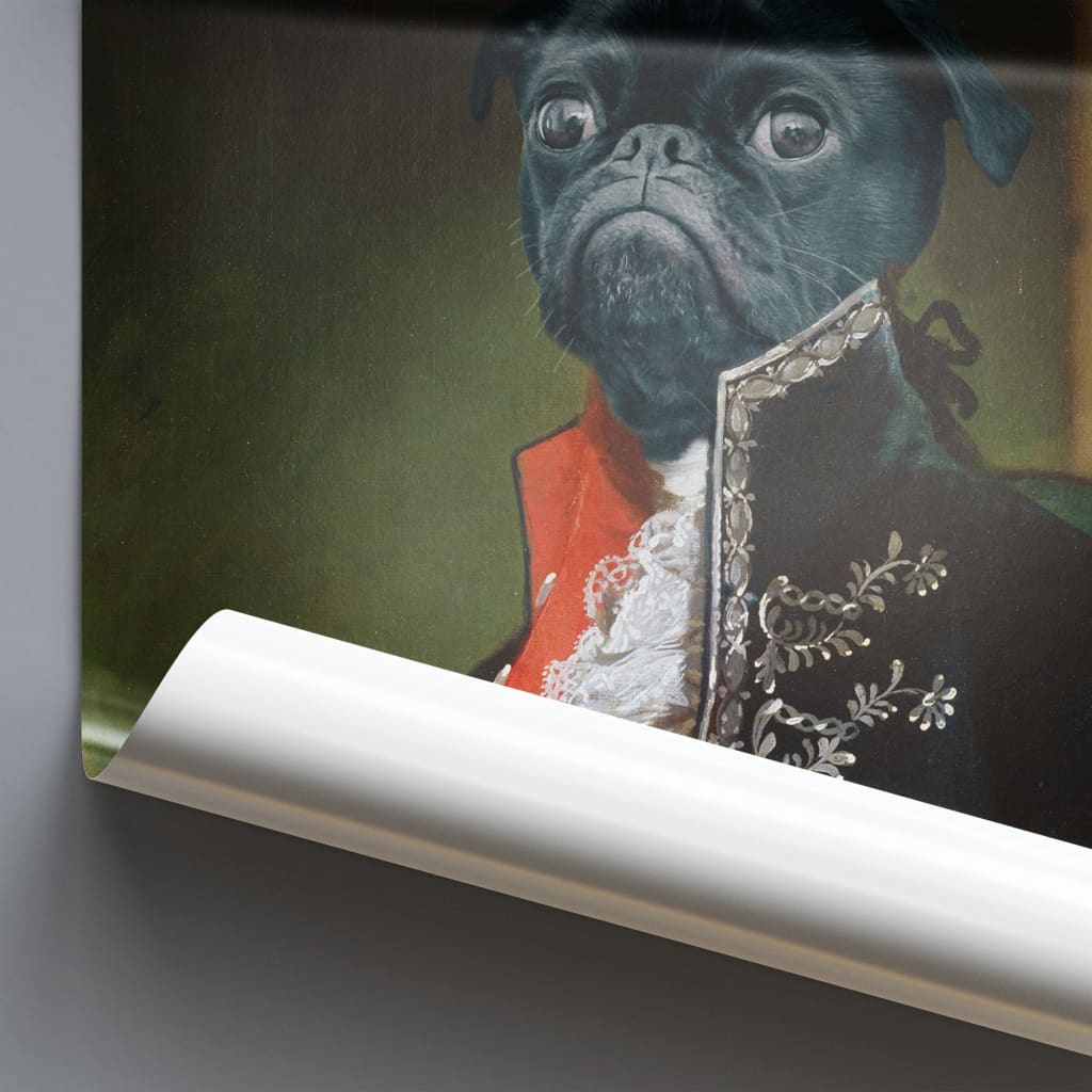 Bombadier - Personal Custom Vintage Pet Portrait - Photo /