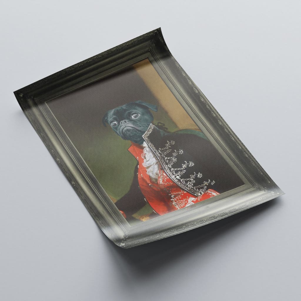 Bombadier - Personal Custom Vintage Pet Portrait - Rolled