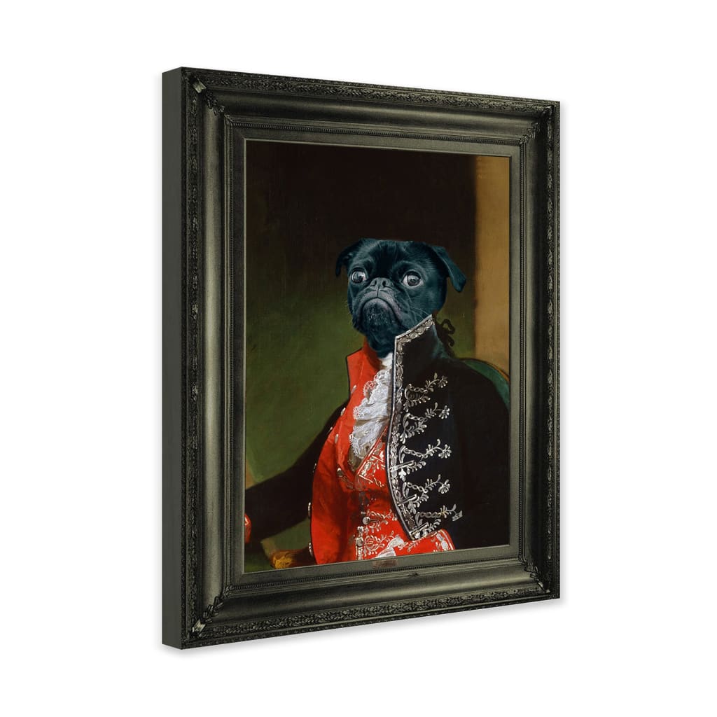 Bombadier - Personal Custom Vintage Pet Portrait - Wrapped