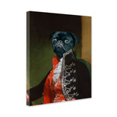 Bombadier - Personal Custom Vintage Pet Portrait - Wrapped