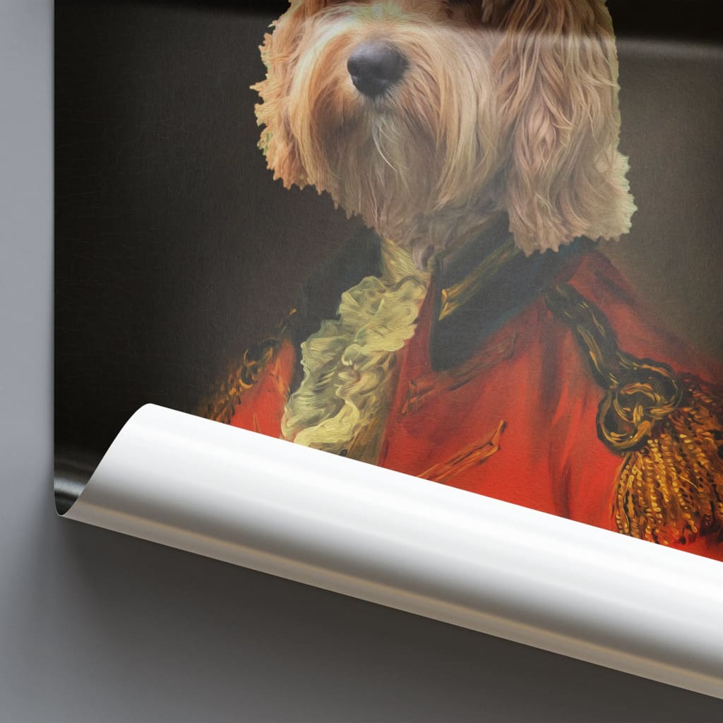 Brigadier - Personal Custom Vintage Pet Portrait - Photo /