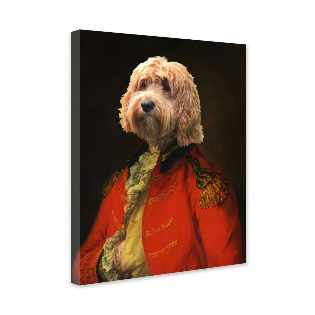 Brigadier - Personal Custom Vintage Pet Portrait - Wrapped 