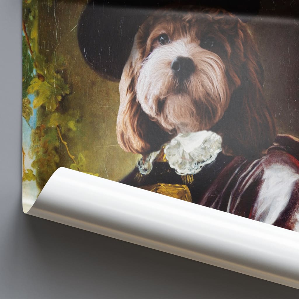 Cavalier - Personal Custom Vintage Pet Portrait - Photo /