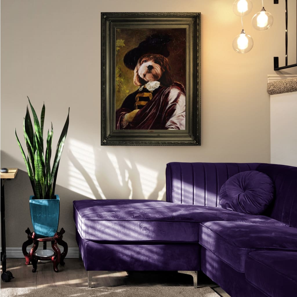 Cavalier - Personal Custom Vintage Pet Portrait