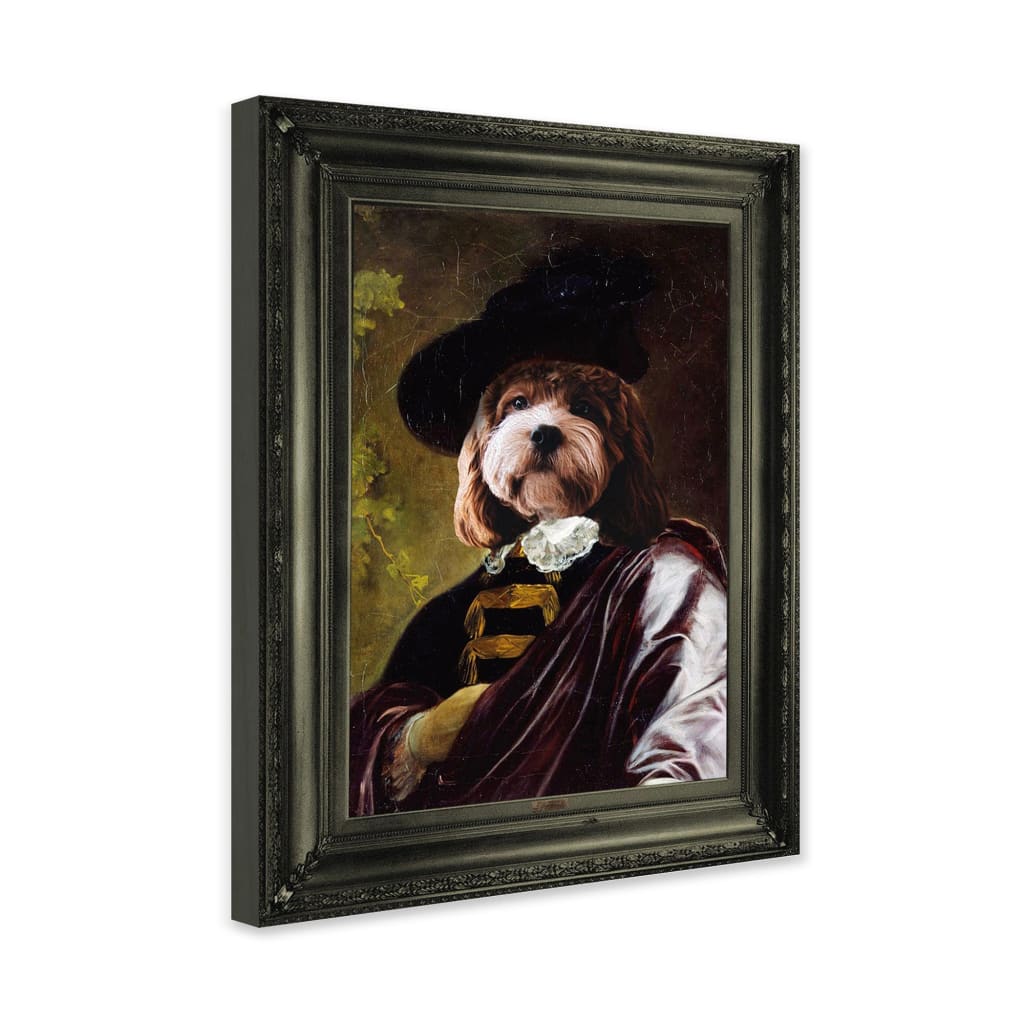 Cavalier - Personal Custom Vintage Pet Portrait - Wrapped