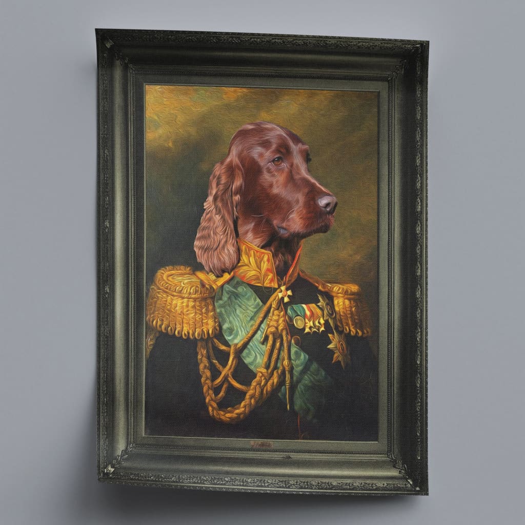 Colonel - Personal Custom Vintage Pet Portrait - Rolled