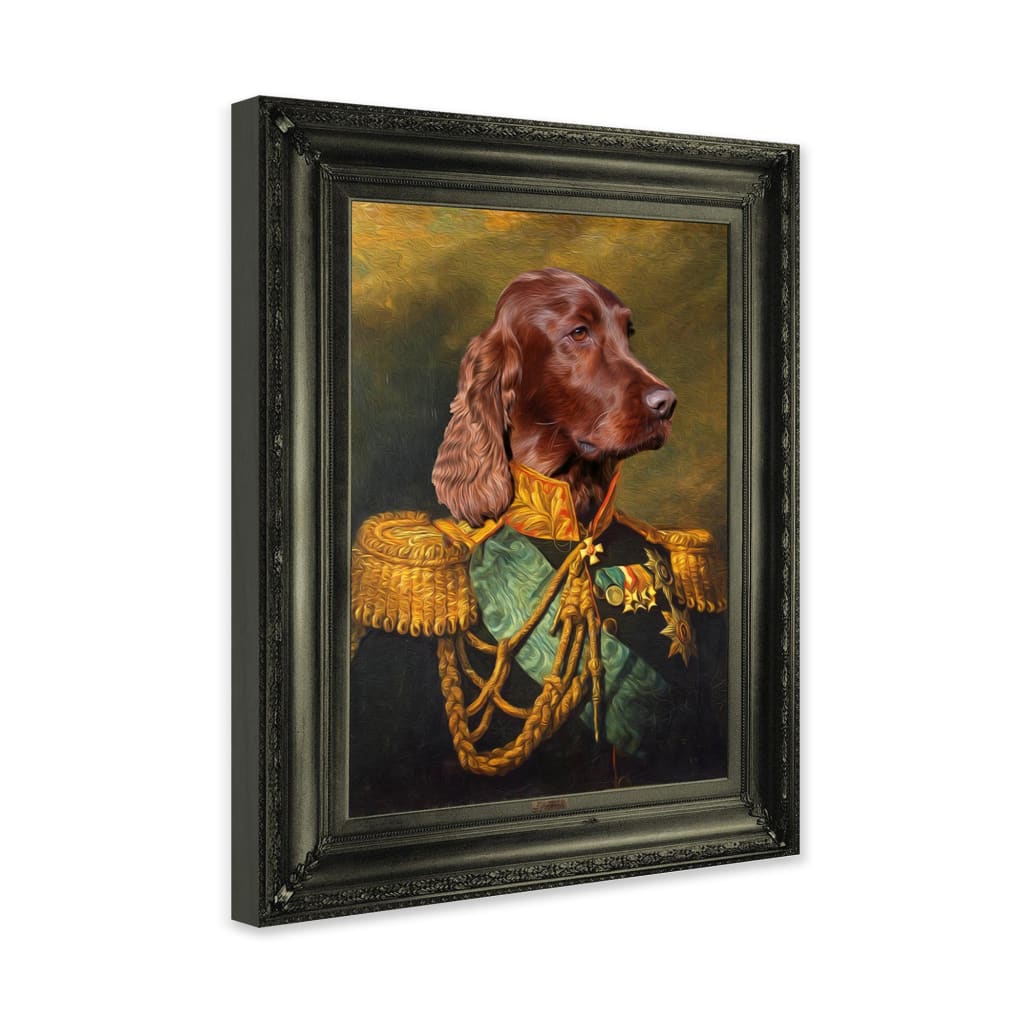 Colonel - Personal Custom Vintage Pet Portrait - Wrapped