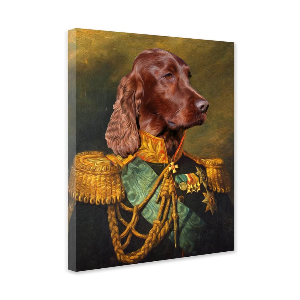 Colonel - Personal Custom Vintage Pet Portrait - Wrapped 