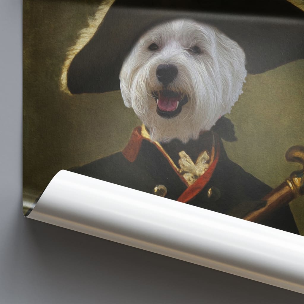 Commander - Personal Custom Vintage Pet Portrait - Photo /
