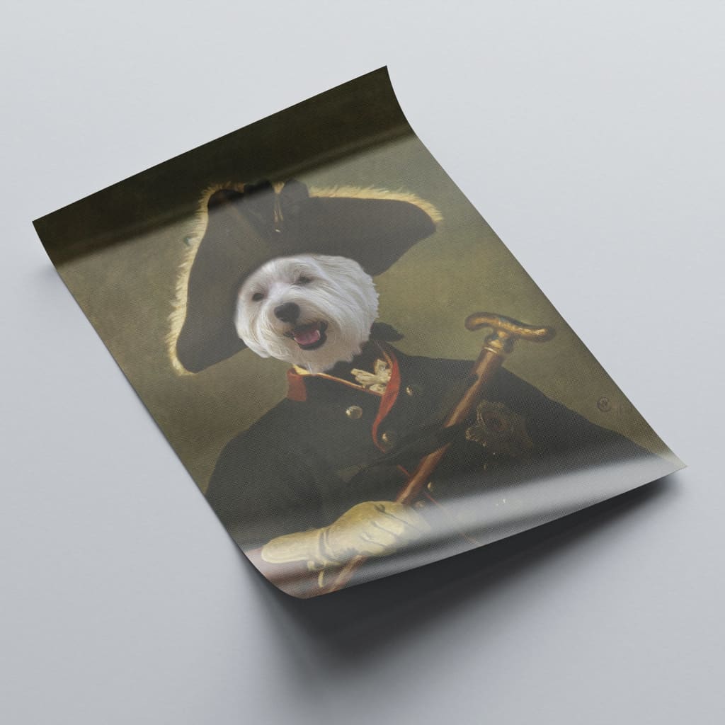 Commander - Personal Custom Vintage Pet Portrait - Rolled