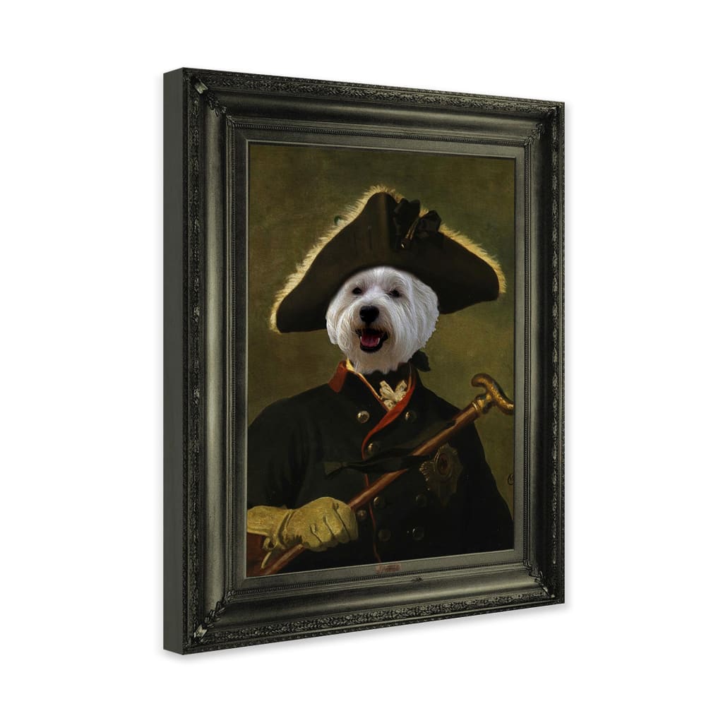 Commander - Personal Custom Vintage Pet Portrait - Wrapped