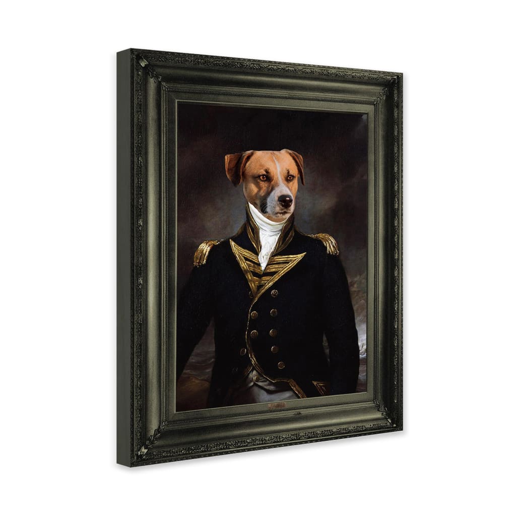 Commodore - Personal Custom Vintage Pet Portrait - Wrapped