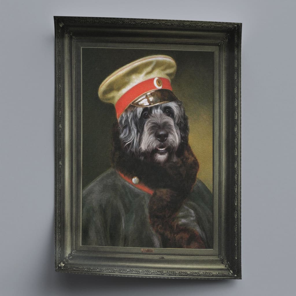 Comrade - Personal Custom Vintage Pet Portrait - Rolled