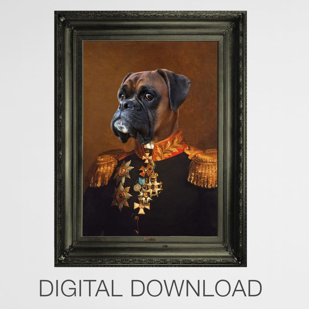 Count - Personal Custom Vintage Pet Portrait