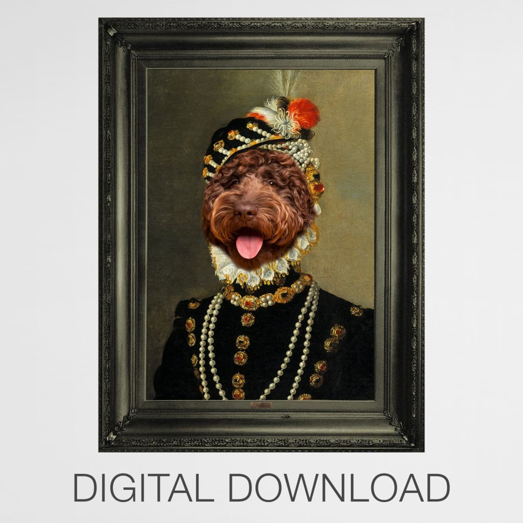 Countess - Personal Custom Vintage Pet Portrait