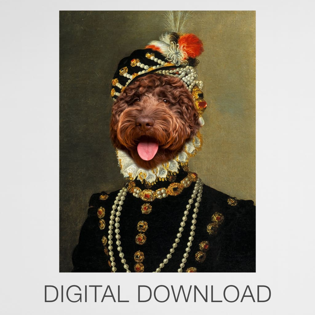 Countess - Personal Custom Vintage Pet Portrait