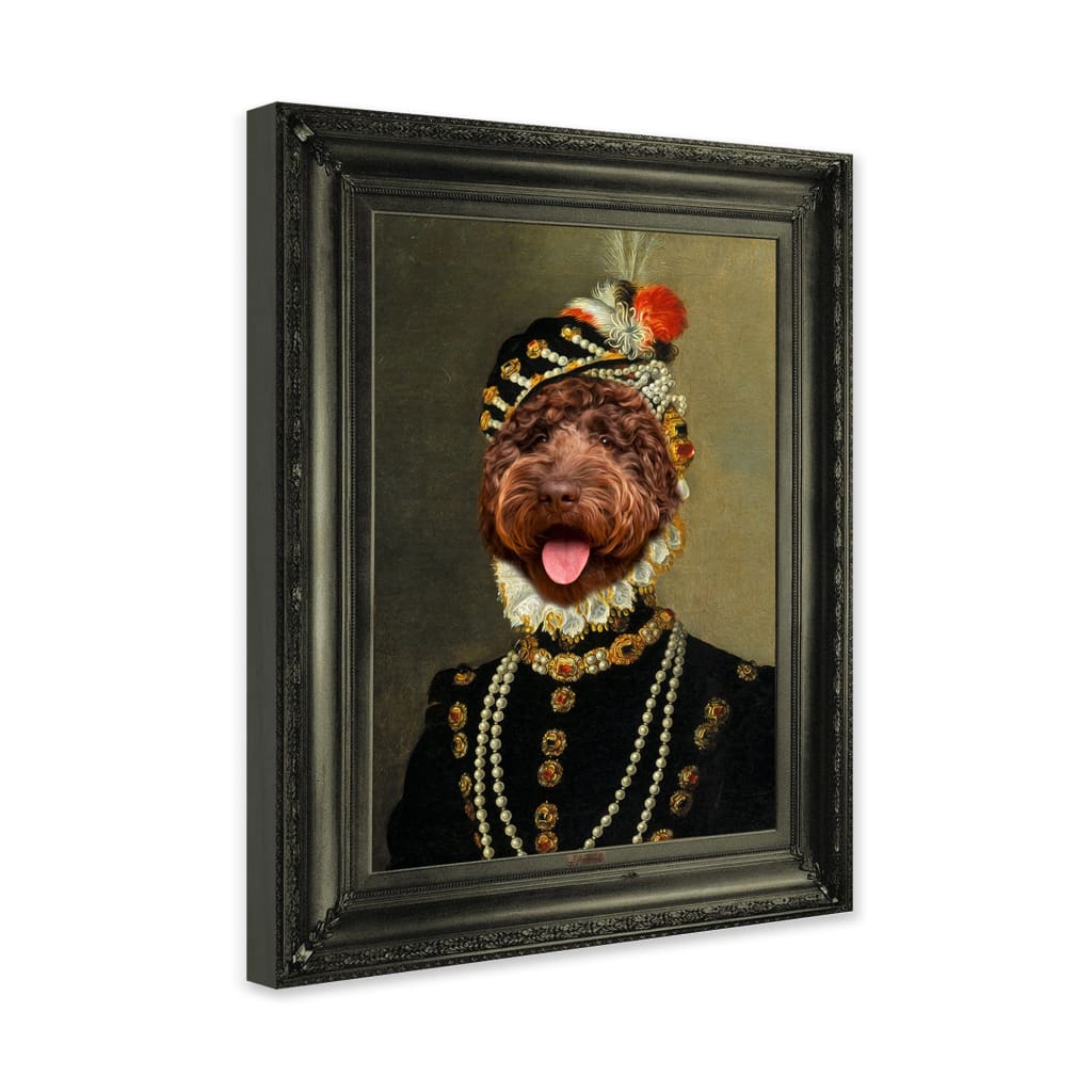 Countess - Personal Custom Vintage Pet Portrait - Wrapped