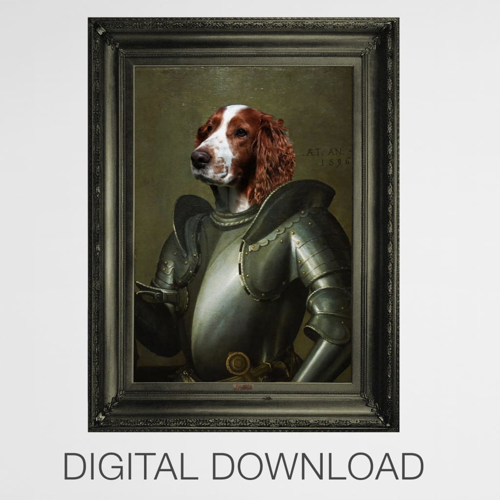Crusader - Personal Custom Vintage Pet Portrait