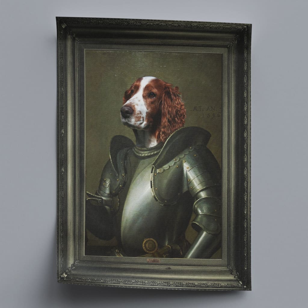 Crusader - Personal Custom Vintage Pet Portrait - Rolled