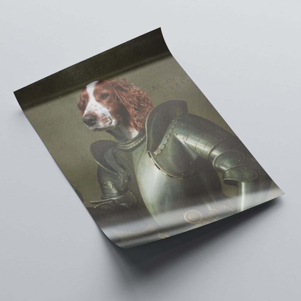 Crusader - Personal Custom Vintage Pet Portrait - Rolled